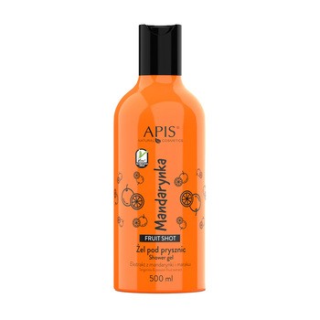 Apis Fruit Shot, żel, pod prysznic, mandarynka, 500 ml