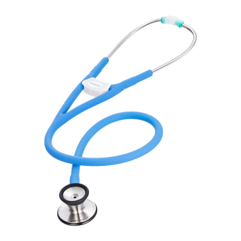 Dr. Famulus stetoskop następnej generacji - DR530 sky blue Stetoskop kardiologiczny - podwójne światło przewodu