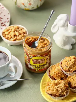 Good Noot Choco & Peanoot Crunchy, krem z orzechów arachidowych i czekoladą z kawałkami orzechów, 330 g