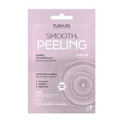 Flos-Lek Smooth, peeling enzymatyczny, twarz, szyja, dekolt, 4 ml + 4 ml        