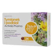 Activlab Pharma Tymianek i podbiał, pastylki do ssania, 24 szt.