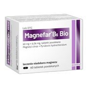 Magnefar B6 Bio, tabletki powlekane, 60 szt.