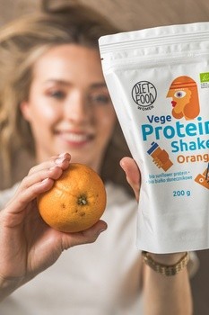 Diet-Food, Vege Shake Białkowy, pomarańczowy, 200 g