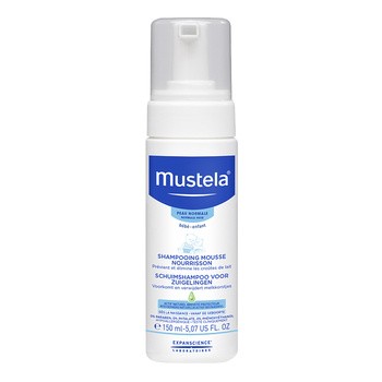 Mustela Bebe-Enfant, szampon w piance dla niemowląt, 150 ml