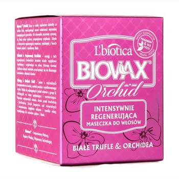 Biovax Orchid, Białe Trufle & Orchidea, intensywnie regenerująca maseczka do włosów, 125 ml