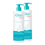 Zestaw Oillan Baby, żel do mycia ciała i włosów 3 w 1, 400 ml 1 + 1 -40%