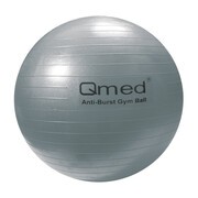 Qmed ABS Gym Ball, piłka rehabilitacyjna z systemem ABS i z pompką, średnica 85 cm, srebrna, 1 szt.