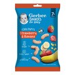 Gerber Snacks, Chrupeczki kukurydziane truskawkowo-bananowe, 7 m+, 28 g