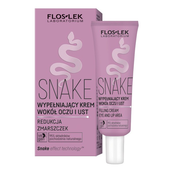 FlosLek Flos-Lek Snake, Creme für die Augenpartie und Lippen, 30 ml — Inhaltsstoffe und Bewertung