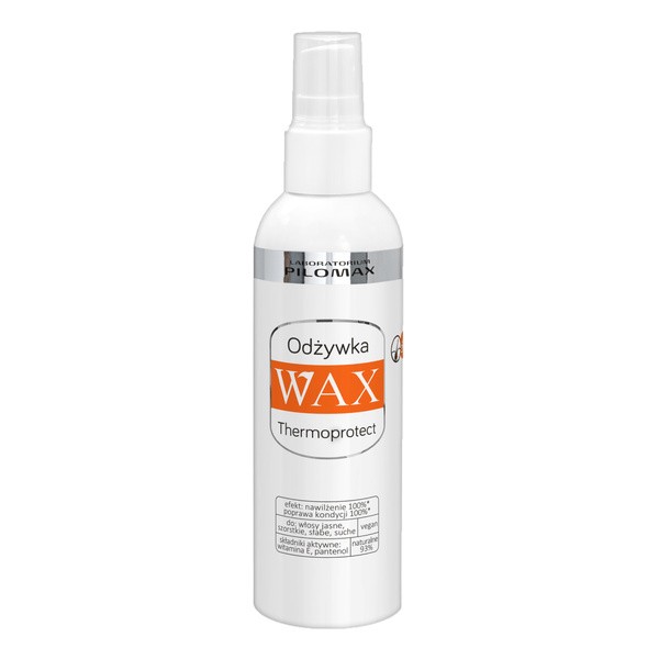 WAX Ang PILOMAX WAX, Laboratorium Pilomax, odżywka termoochronna, nawilżająca bez spłukiwania do włosów jasnych, 200 ml — Składniki i ocena