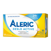 Aleric Deslo Active 5mg, 10 tabletek, na alergię i katar sienny