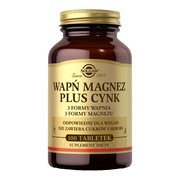 Solgar Wapń Magnez plus Cynk, tabletki, 100 szt.
