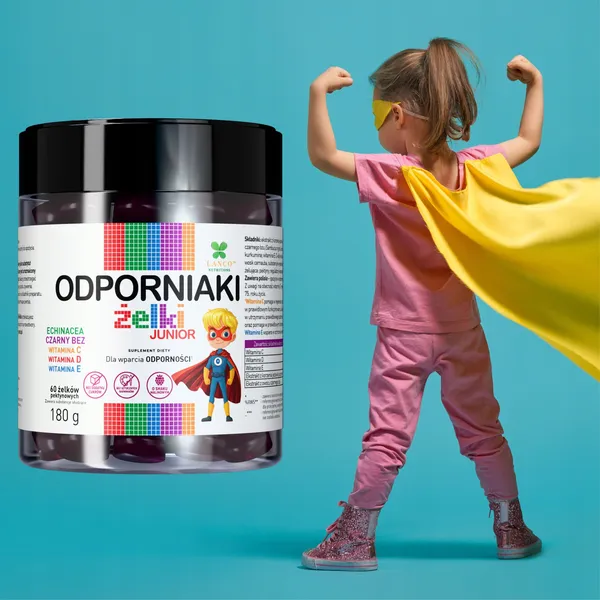 Жевательные мармеладки для детей Lanco Nutritions Odporniaki Junior, витамины C и D3, для иммунитета — фото 2