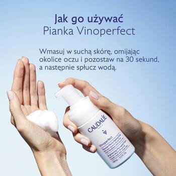 Caudalie Vinoperfect, mikropeelingująca pianka rozświetlająca, 50 ml