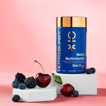 Nutriburst Men`s Multivitamin, żelki, smak jagodowy, 60 szt.