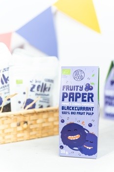 Diet-Food, Bio Papier Owocowy Czarna Porzeczka, 25 g