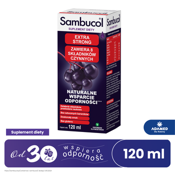 Sambucol Extra Strong, płyn, 120 ml