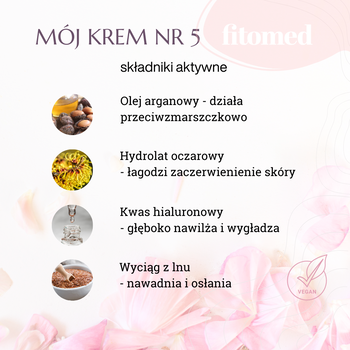 Fitomed Mój krem Nr 5, arganowy krem przeciwzmarszczkowy do cery suchej i dojrzałej, 55 g