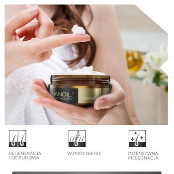Nanoil Keratin Hair Mask, maska do włosów, keratyna, 300 ml