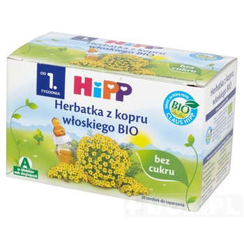Hipp, herbata z kopru włoskiego BIO, 1,5 g, 20 saszetek