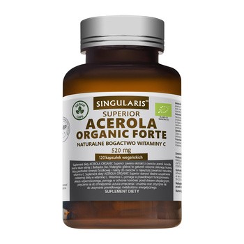 Singularis Acerola Organic Forte, 520 mg Superior, kapsułki, 120 szt.