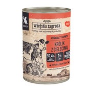 Wiejska Zagroda Królik z cielęciną, karma mokra dla kociąt, 400 g
