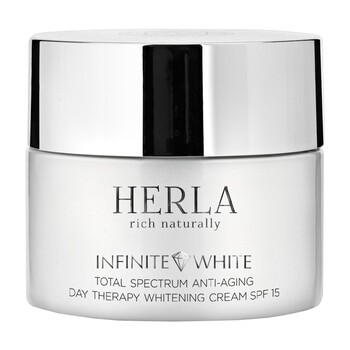 Herla Infinite White, przeciwstarzeniowy krem wybielający na dzień, SPF 15, 50 ml
