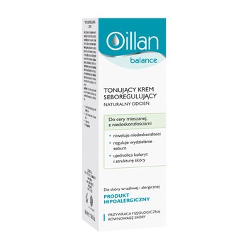 Oillan Balance, tonujący krem seboregulujący, 40 ml