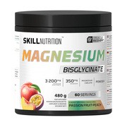Skill Nutrition Magnesium Bisglycinate, proszek, smak marakuja - brzoskwinia, 480 g