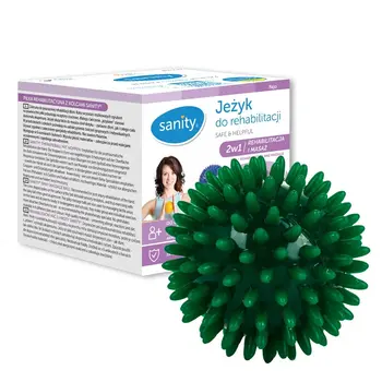 Sanity Jeżyk, piłka rehabilitacyjna z kolcami, średnica 7 cm, 1 szt.