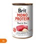 Zestaw 6 x Brit Mono Protein Beef & Rice, monobiałkowa karma mokra dla psów dorosłych, 400 g