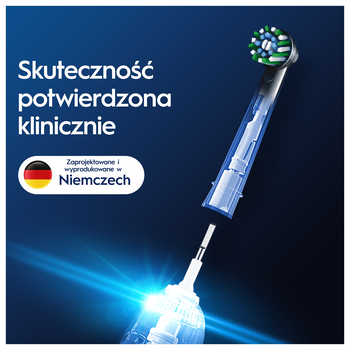 Oral-B, Cross Action, black, końcówki wymienne, 4 szt.