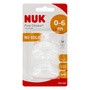Nuk First Choice+, silikonowy smoczek na butelkę 0 - 6 m, rozmiar M, 2 szt.