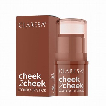 Claresa cheek2cheek, bronzer w sztyfcie, 02 Milk Choco, 5,5 g