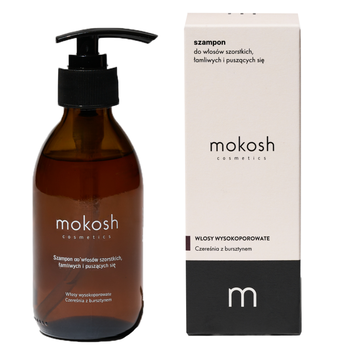 Mokosh, szampon do włosów szorstkich, łamliwych, puszących się, czereśnia z bursztynem, 200 ml