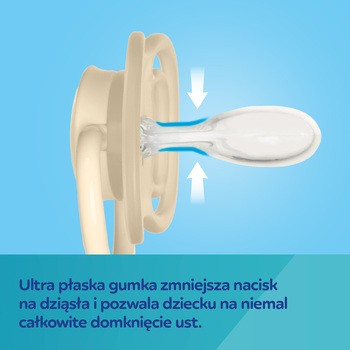 Canpol Babies, smoczek silikonowy DentalAir 18+ symetryczny, nude, 2 szt.