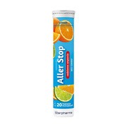 Aller Stop, tabletki musujące, smak pomarańczowo-limonkowy, 20 szt. https://azcdn.doz.pl/image/d/product/4516bde8-scale-180x180.png
