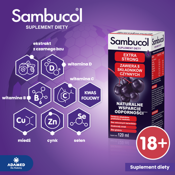 Sambucol Extra Strong, płyn, 120 ml