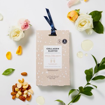 Voesh, Collagen Gloves, kolagenowa maska do rąk i skórek, rękawiczki, 3 pary