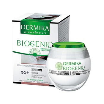 Dermika Biogeniq 50+, krem redukujący zmarszczki, odżywczy, 50 ml