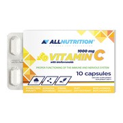 alt Allnutrition Vitamin C 1000 mg with bioflavonoids, kapsułki, 10 szt.
