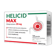 Helicid MAX (Piastprazol), 20 mg, kapsułki dojelitowe twarde, 14 szt.