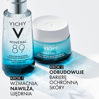 Vichy Mineral 89, krem nawilżająco-odbudowujący 72h lekki, 50 ml