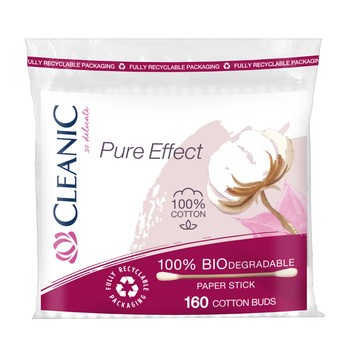 Cleanic Pure Effect, patyczki higieniczne, 160 szt.