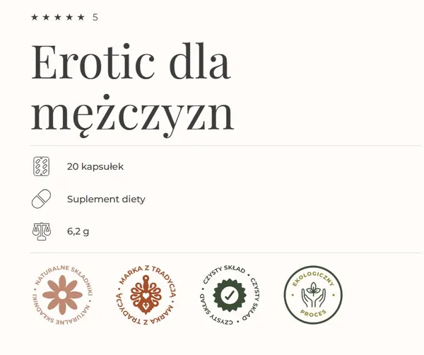Комплекс для мужчин Gorvita Erotic, растительные экстракты с женьшенем, 18+, 20 капсул — фото 2