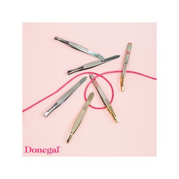 Donegal, skośna pęseta do brwi, 1 szt.