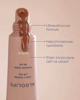 Algolips, olejek do ust, Nude, 10 ml