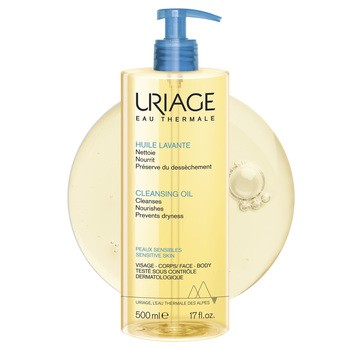 Uriage Eau Thermale, olejek pod prysznic, skóra wrażliwa, 500 ml