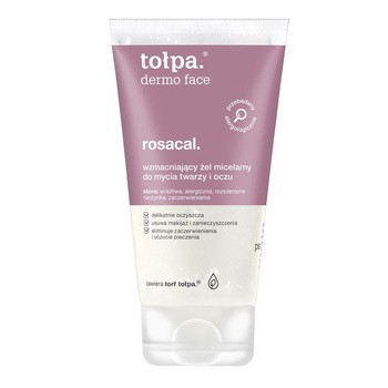 Tołpa Dermo Face Rosacal, wzmacniający żel micelarny do mycia twarzy i oczu, 150 ml