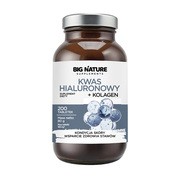 Big Nature Kwas hialuronowy + kolagen, tabletki, 200 szt. https://azcdn.doz.pl/image/d/product/a0219e62-scale-180x180.png